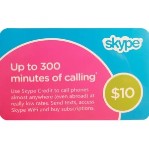 Skype $10 NZD Digital Gift Cards (Email Delivery)