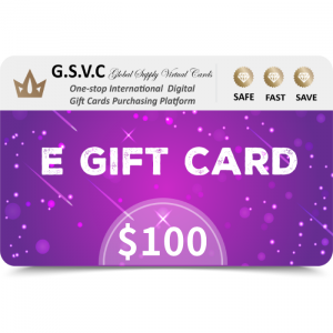 G.S.V.C Smart $100 USD E Gift Card (Email Delivery)
