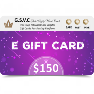 G.S.V.C Smart $150 USD E Gift Card (Email Delivery)