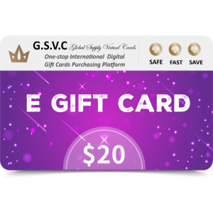 G.S.V.C Smart $20 USD E Gift Card (Email Delivery)