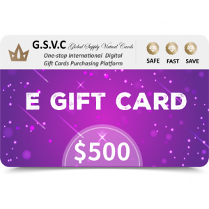 G.S.V.C Smart $500 USD E Gift Card (Email Delivery)