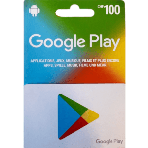 Google Play Fr.100 CHF (CH) Digital Gift Cards (Email Delivery)
