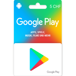 Google Play Fr.5 CHF (CH) Digital Gift Cards (Email Delivery)