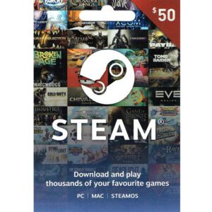 Steam Game $50 USD (US) Digital Gift Card (Email Delivery)