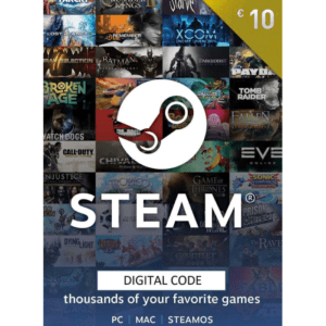 Steam €10 EUR Digital Gift Card (Email Delivery)