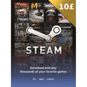 Steam £10 GBP (UK) Digital Gift Card (Email Delivery)