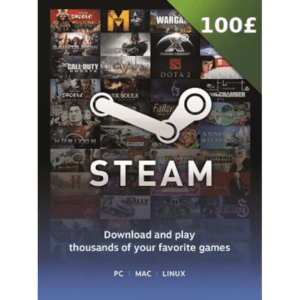Steam Gift Cards United Kingdom Region – GBP (Email Delivery)