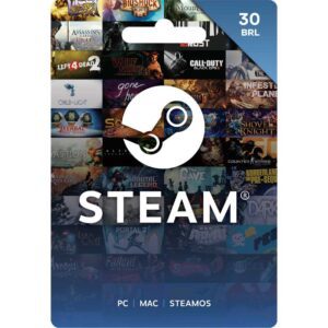 Steam R$30 BRL (BR) Digital Gift Card (Email Delivery)
