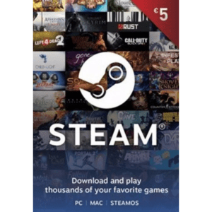 Steam €5 EUR Digital Gift Card (Email Delivery)